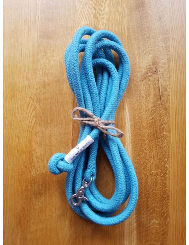 Rope sky blue with steel snap